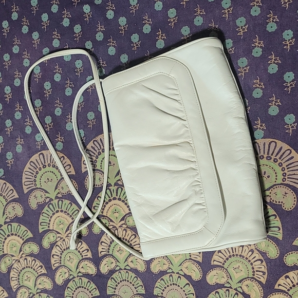 Nordstrom Handbags - Vintage Nordstrom White Leather Crossbody Purse